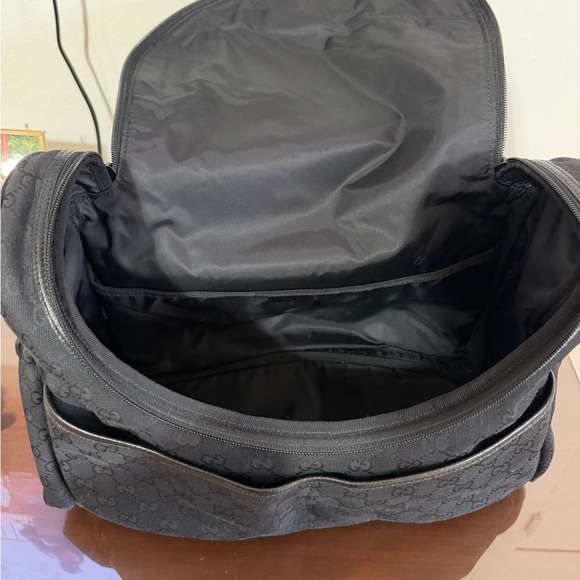 Gucci GG Black Monogram Diaper Bag with Shoulder Strap - Picture 8 of 13